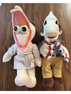 Beetlejuice Adam & Barbara Collectible Plush Set Spirit Halloween‎ 18-20”